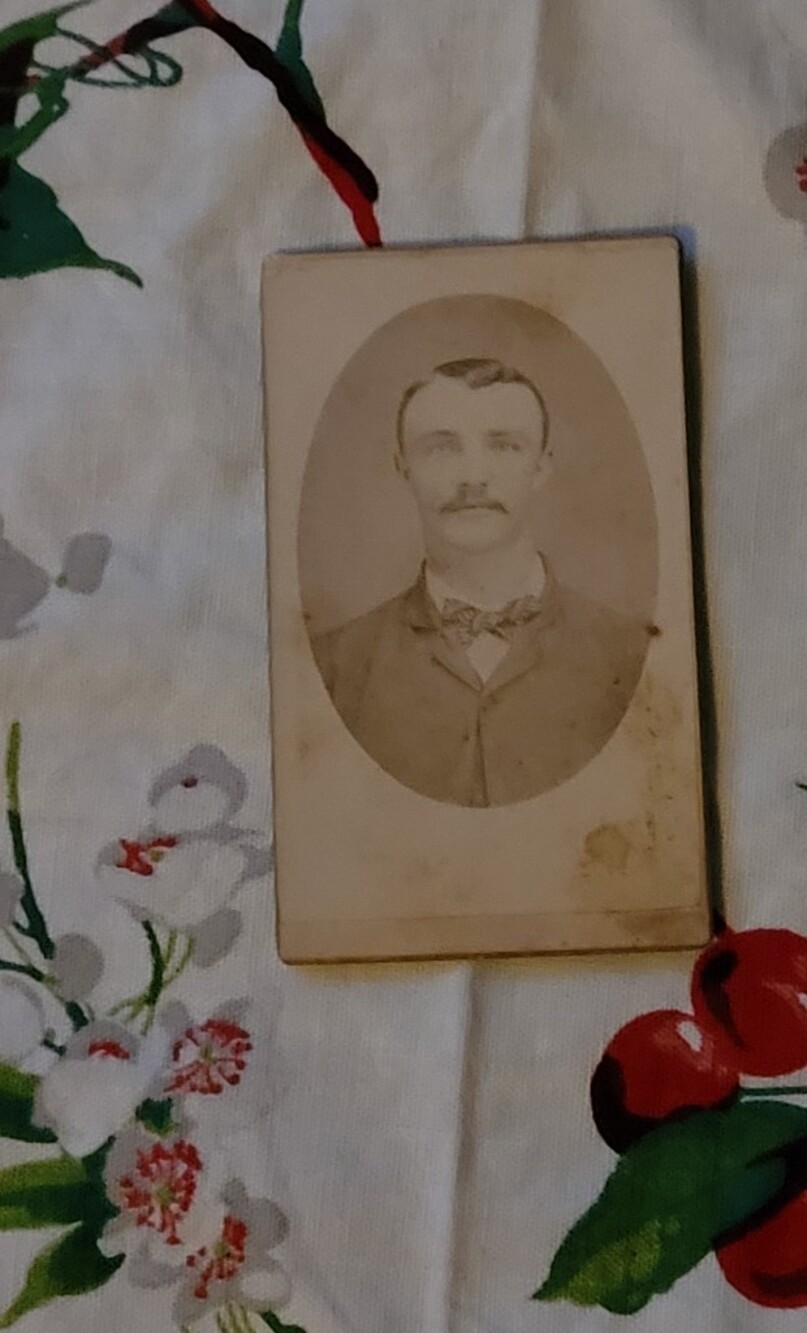 Vintage Sepia Cabinet Card Portrait in Sepia Tones
